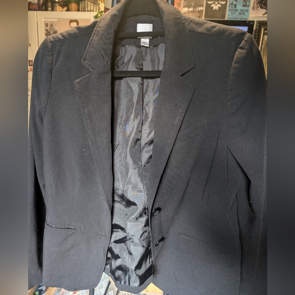 Lauren Conrad Womens Size 10 Black Blazer